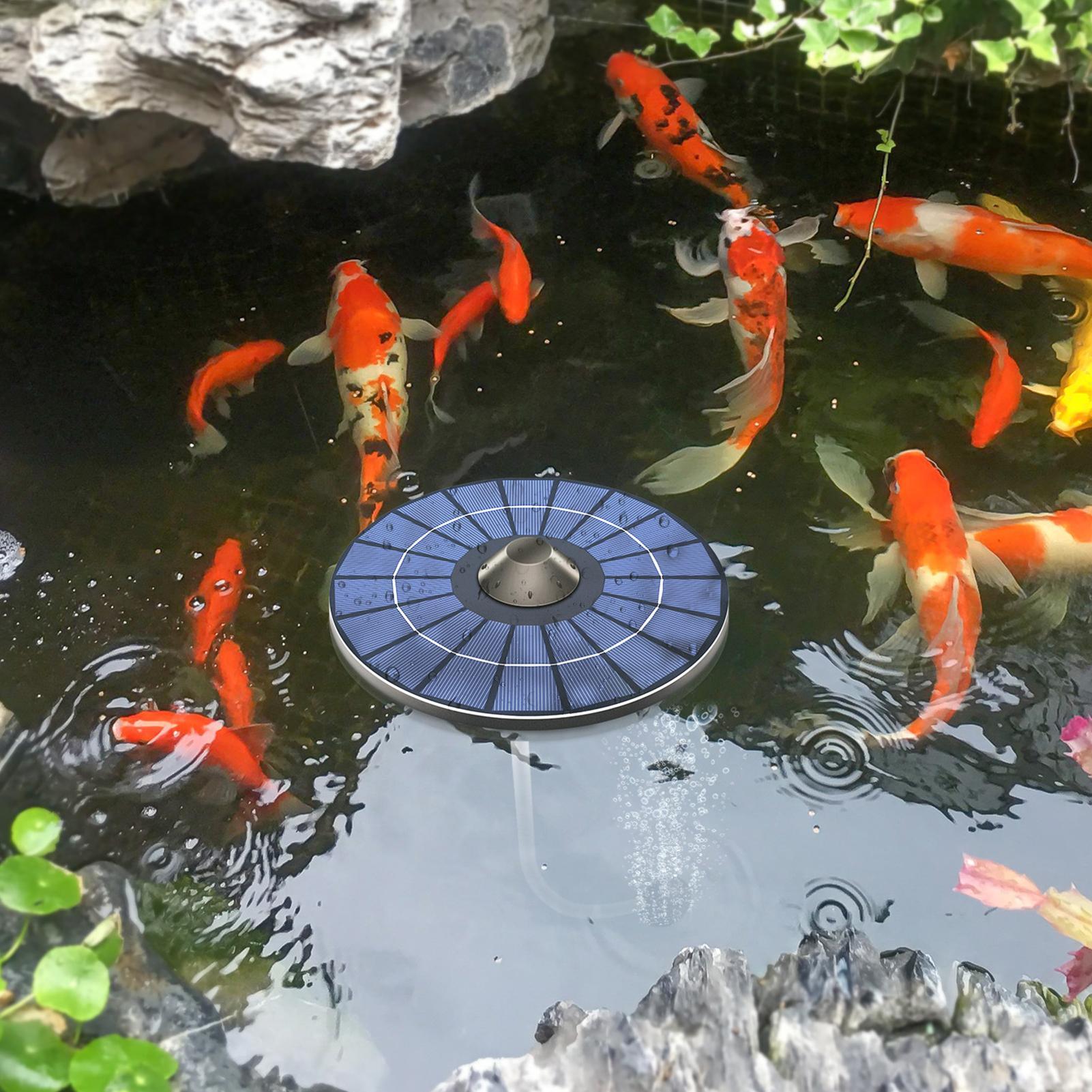 Solar Pond Aerator Oxygen Pump - Solar-powered pond aerator pump Aquarium aerator