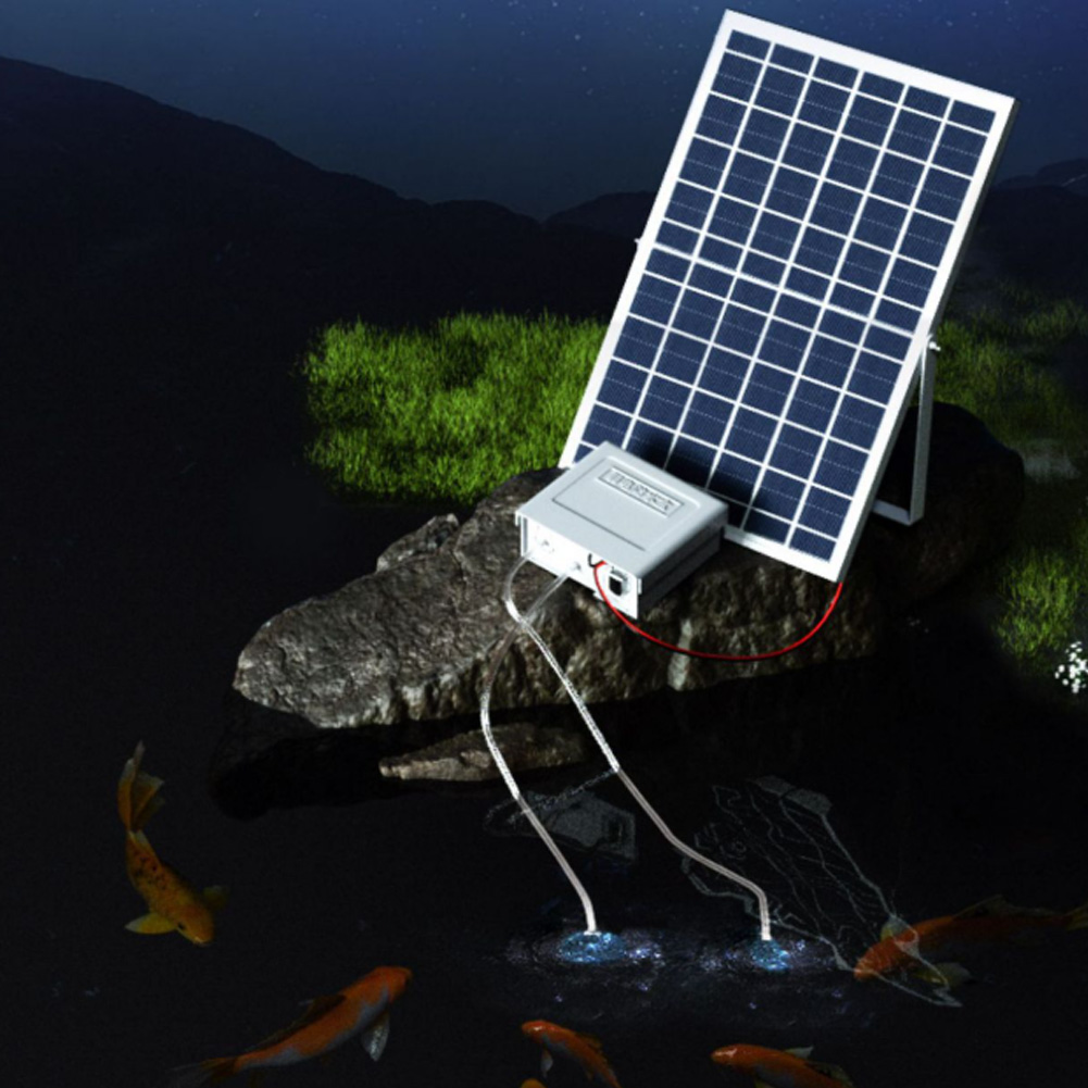 For 24 7 Oxygen Supply Black S - Solar Pond Aerator Oxygen Pump review and price