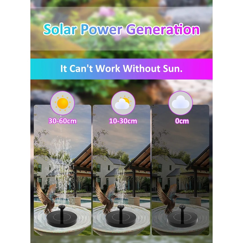 Solar Fountain Pump – Floating - Floating Solar Fountain Water Pump review and price