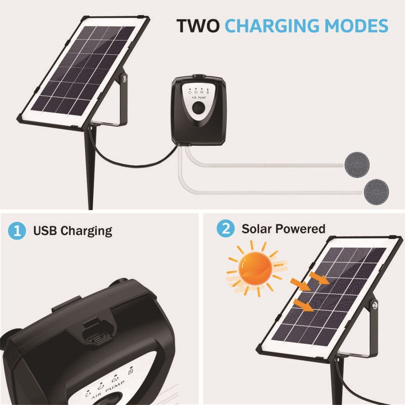 Rechargeable Solar Pond Aerato - Solar Pond Aerator Oxygen Pump review and price