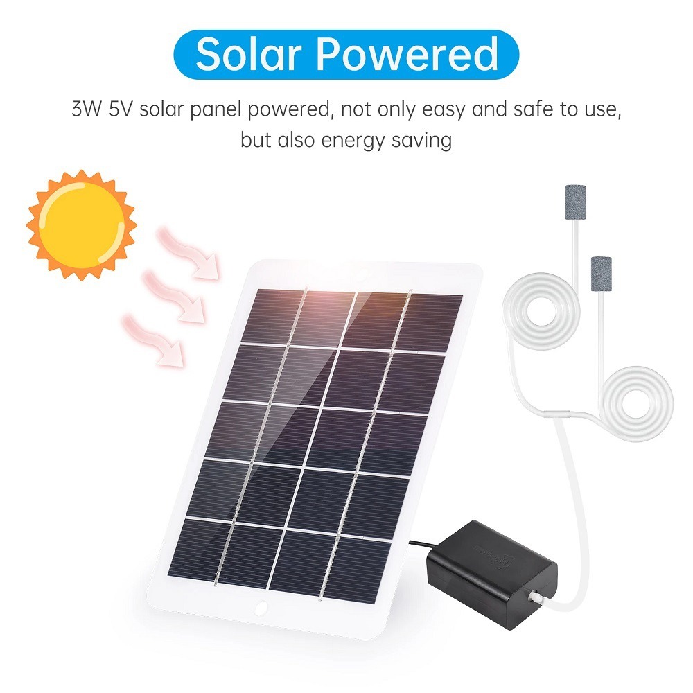 Durable 3W 5V Solar Oxygen Pum - Solar Pond Aerator Oxygen Pump review and price