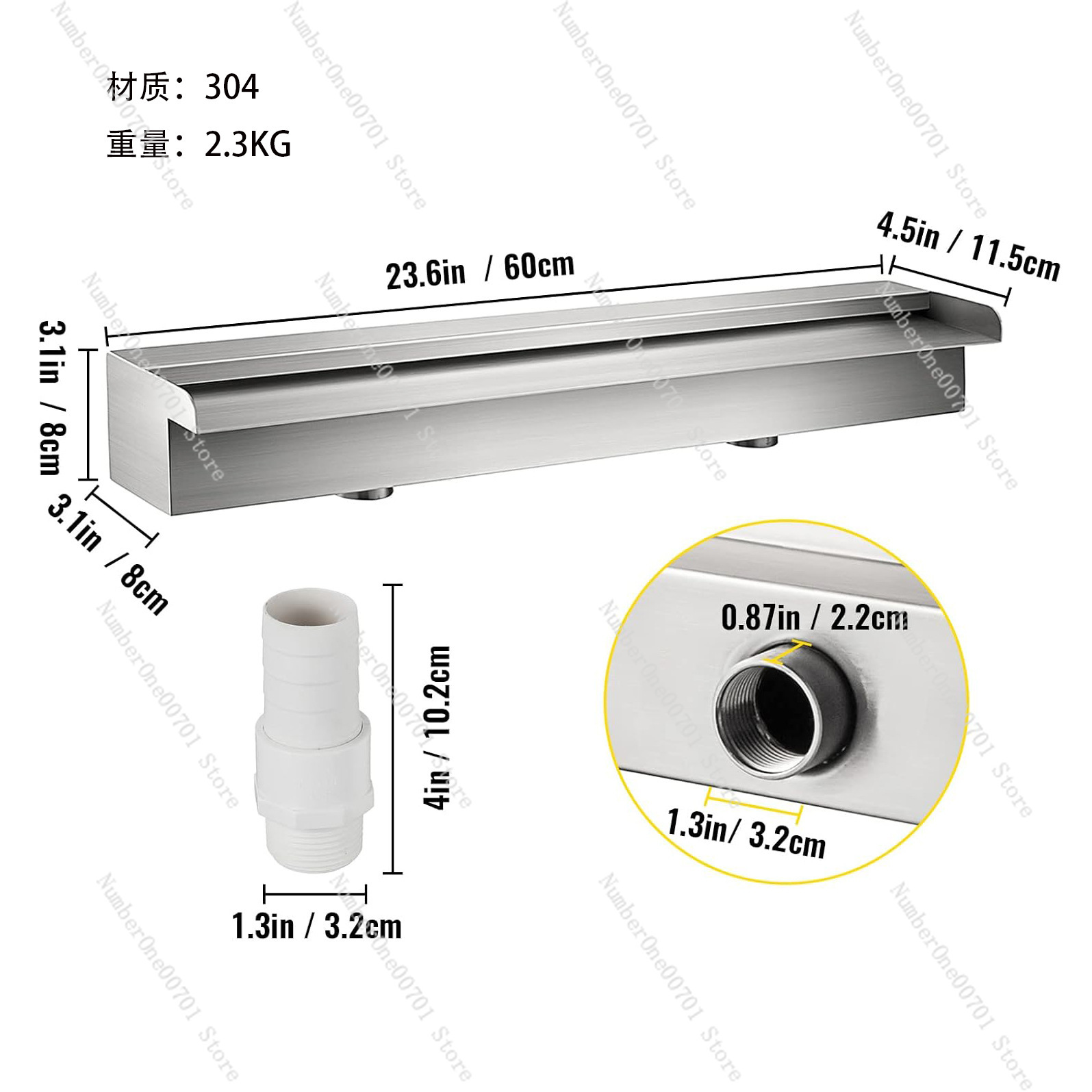 Stainless Steel Waterfall Spil - Waterfall Spillway Stainless Steel Weir review and price