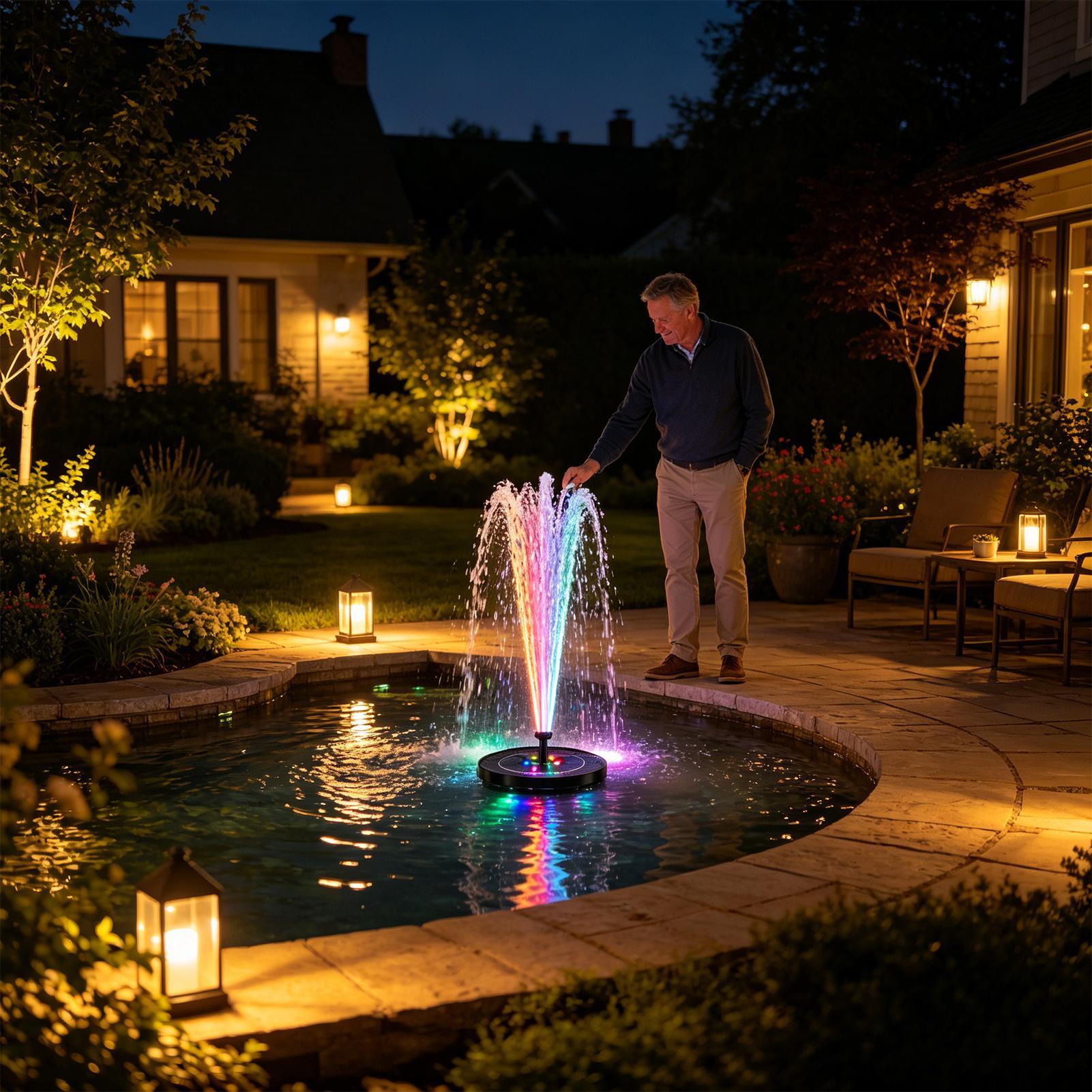 Floating Solar Bird Bath Fount - Floating Solar Fountain Water Pump review and price